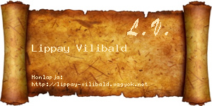 Lippay Vilibald névjegykártya
